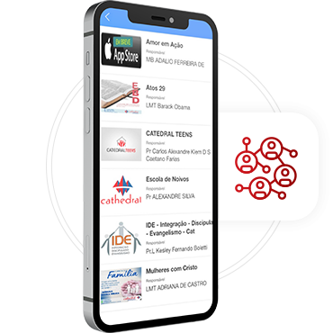 Funcionalidade IgrejaApp: Ministérios - Cathedral Software